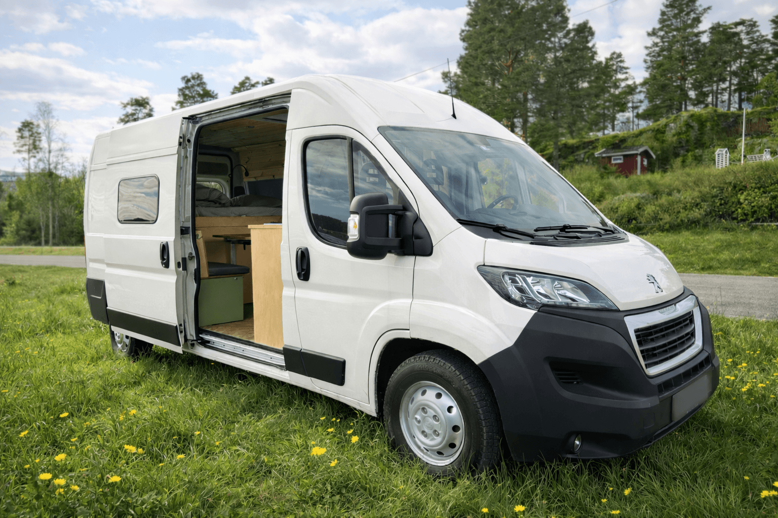 Campy McCampface – campervan seen from the front